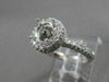 ESTATE 1.20CTW DIAMOND PAVE 14K W GOLD ENGAGEMENT RING SEMI MOUNT SETTING #20096