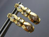 ESTATE .72CT ROUND DIAMOND 14K YELLOW GOLD CLASSIC CHANNEL HUGGIE EARRINGS #6168