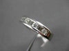 ESTATE .60CTW BAGUETTE & ROUND DIAMOND 14KT WHITE GOLD CHANNEL ANNIVERSARY RING