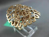 ESTATE LARGE .20CT DIAMOND 18KT ROSE GOLD 3D OPEN FLOWER FILIGREE ETOILE RING