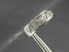 ESTATE .15CT DIAMOND 14KT WHITE GOLD CLASSIC TRIANGULAR ZIG ZAG BAND RING #18766