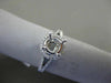 ESTATE .29CT DIAMOND 18KT WHITE GOLD 3D SEMI ETERNITY SEMI MOUNT ENGAGEMENT RING