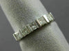ESTATE .61CT PRINCESS DIAMOND 14K WHITE GOLD 3D WEDDING ANNIVERSARY RING #14578