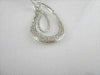 ESTATE 1.45CT DIAMOND 18KT WHITE GOLD ROUND ETOILE LOVE DESIGN DROP NECKLACE