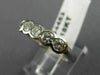 ESTATE 1CT DIAMOND 18KT WHITE GOLD 5 STONE BEZEL WEDDING ANNIVERSARY RING #4453
