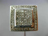ESTATE MASSIVE 2.36CT DIAMOND 14KT WHITE GOLD 3D SQUARE INVISIBLE MENS RING