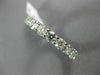 ESTATE LARGE 3.65CT DIAMOND 14KT WHITE GOLD SHARED PRONG ETERNITY RING #21670