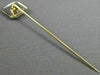 ANTIQUE .03CT OLD MINE DIAMOND 14KT 2 TONE GOLD OCTAGON FILIGREE LAPEL PIN 26194