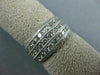 ESTATE WIDE 1.0CT DIAMOND 14KT WHITE GOLD 3 ROW SEMI ETERNITY ANNIVERSARY RING