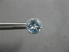 2.25CT DIAMOND & AAA BLUE TOPAZ 14KT WHITE GOLD ROUND CLASSIC HALO STUD EARRINGS