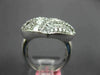 LARGE 2.55CT DIAMOND 18K WHITE GOLD 3D ROUND & BAGUETTE HERSHEY CRISS CROSS RING