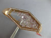 LARGE 3.06CT DIAMOND 18KT ROSE GOLD 3D HEXAGON FLOATING FUN CUFF BANGLE BRACELET