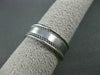 ESTATE WIDE 14KT WHITE GOLD FILIGREE DOUBLE ROPE DESIGN MENS WEDDING RING #1316