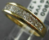 ESTATE 1.25CT PRINCESS DIAMOND 14KT YELLOW GOLD WEDDING ANNIVERSARY RING #22945