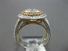 LARGE 1.27CT DIAMOND 18K WHITE & ROSE GOLD DOUBLE HALO FILIGREE ANNIVERSARY RING