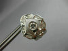 ANTIQUE .24CT DIAMOND 18KT WHITE GOLD CLASSIC FILIGREE CLIP ON EARRINGS #20450