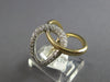 ESTATE .31CT DIAMOND 14KT WHITE & YELLOW GOLD 3D CLASSIC LOVE KNOT FUN LOVE RING