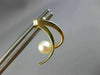 ESTATE AAA SOUTH SEA PEARL 14K YELLOW GOLD 3D DOUBLE ROW HANGING EARRINGS #26234