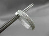ESTATE LARGE 5.62CT DIAMOND 18KT WHITE GOLD MULTI ROW DOUBLE SIDED HOOP EARRINGS