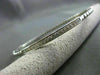 ESTATE .38CT ROUND DIAMOND 14KT WHITE GOLD 3D 3.5mm CLASSIC BANGLE BRACELET