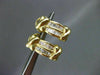 ESTATE LONG 1.12CT DIAMOND BAGUETTE 14K YELLOW GOLD CLIP ON EARRINGS !!! #17948
