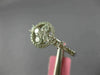 ESTATE .86CT DIAMOND 18KT WHITE GOLD 3D ROUND & PRINCESS FLOWER HALO LOVE RING