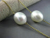 ESTATE LARGE .90CT DIAMOND 14KT YELLOW GOLD SOUTH SEA PEARL BY THE YARD NECKLACE