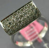ESTATE 1.16CT DIAMOND WHITE GOLD 3D CLASSIC FUN FLAME RECTANGULAR LOVE RING