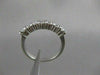 ESTATE .50CT ROUND DIAMOND 14KT WHITE GOLD SPLIT CHANNEL ANNIVERSARY RING #1637