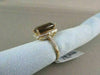 ESTATE WIDE 7.47CT AAA SMOKEY TOPAZ & DIAMOND 14KT WHITE & YELLOW GOLD RING