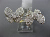 ESTATE LARGE 1.06CT DIAMOND 14KT YELLOW GOLD CLASSIC DOUBLE BUTTERFLY LOVE RING