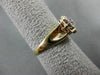 ESTATE WIDE .20CT OLD MINE DIAMOND 14K 2 TONE GOLD SQUARE ENGAGEMENT RING #19273