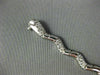 ESTATE 1.20CT DIAMOND 14KT WHITE GOLD 3D BY THE YARD WAVE PAVE TENNIS BRACELET