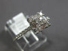.56CT DIAMOND 18KT WHITE GOLD 3D ROUND & BAGUETTE CLUSTER SQUARE FRIENDSHIP RING