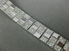 ESTATE WIDE & LONG 4.36CT DIAMOND 18KT WHITE GOLD 3D MULTI ROW UNISEX BRACELET