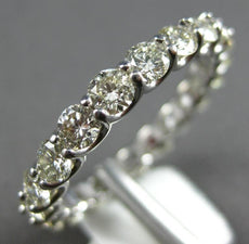 2.31CT DIAMOND 14KT WHITE GOLD 3D SHARED PRONG LUCIDA WEDDING ANNIVERSARY RING