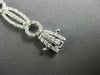ESTATE WIDE .96CT DIAMOND 14KT WHITE GOLD CLASSIC CIRCLE OF LIFE TENNIS BRACELET