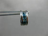 ESTATE WIDE .65CT AAA CITIRINE & BLUE TOPAZ 14K TWO TONE GOLD 3D EARRINGS #26346