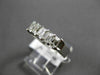 ESTATE 1.0CT DIAMOND 14KT WHITE GOLD 5 STONE SHARED PRONG ANNIVERSARY RING