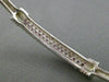 ESTATE 1.15CT PINK SAPPHIRE 14KT WHITE GOLD 3D CLASSIC MULTI ROW BANGLE BRACELET