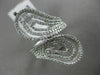 ESTATE LARGE 1.18CT DIAMOND 14KT WHITE GOLD 3D OPEN FILIGREE MULTI WAVE FUN RING