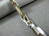 ESTATE LARGE & LONG 14KT 2TONE GOLD SOLID FANCY LINK ITALIAN MEN BRACELET #22867