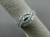 ESTATE WIDE 1.0CT ROUND DIAMOND 14KT WHITE GOLD 3D MULTI ROW INFINITY LOVE RING