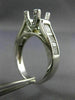 ESTATE 1.50CT DIAMOND 14KT WHITE GOLD CLASSIC 4 PRONG SEMI MOUNT ENGAGEMENT RING