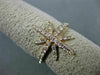 ESTATE LARGE .48CT ROUND DIAMOND 18KT YELLOW GOLD STAR FLOWER SNOWFLAKE RING