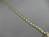 ANTIQUE .50CT DIAMOND 14K WHITE & YELLOW GOLD 3D LINK HANDCRAFTED BRACELET #227