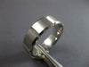 WIDE 14KT WHITE GOLD 3D SOLID SQUARE ETERNITY COMFORT FIT MENS ANNIVERSARY RING