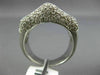 LARGE 3.25CT ROUND & PRINCESS DIAMOND 14K WHITE GOLD 3D PYRAMID ANNIVERSARY RING