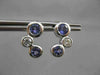 ESTATE 1.03CTW DIAMOND & AAA TANZANITE 14KT WHITE GOLD FLOATING JOURNEY EARRINGS