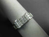.75CT DIAMOND 18KT WHITE GOLD 3D PRINCESS & BAGUETTE INVISIBLE ANNIVERSARY RING